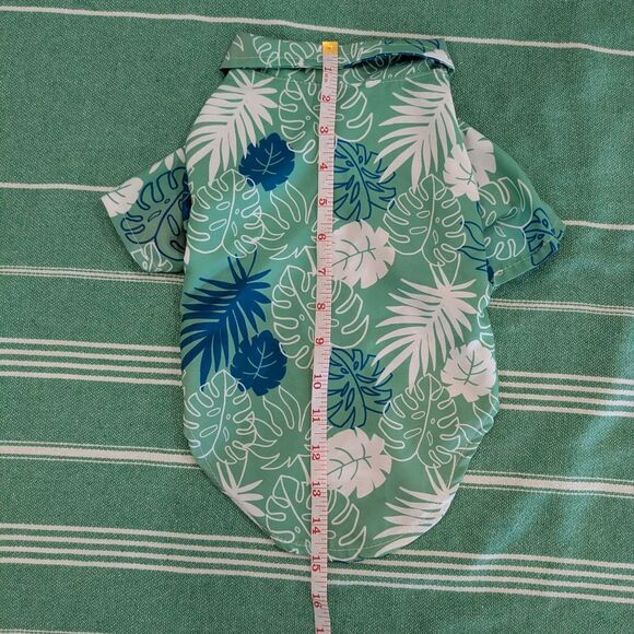 2/$10 🐾 New Size Large Tropical Leaf Print Dog Shirt - Cat Shirt 🐾 - Picture 3 of 7